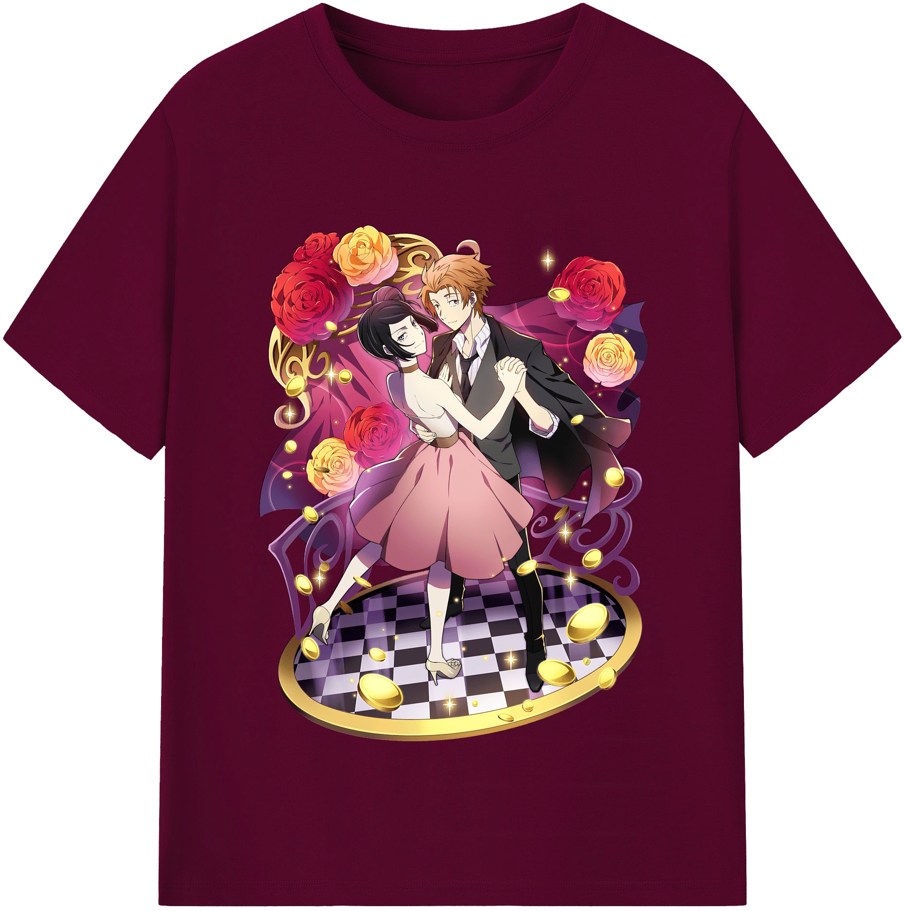 （画像用） 文豪ストレイドッグス Bungo Stray Dogs レディースカジュアルプリントTシャツ（綿100％）